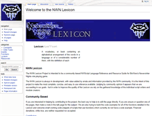 Tablet Screenshot of nwnlexicon.com
